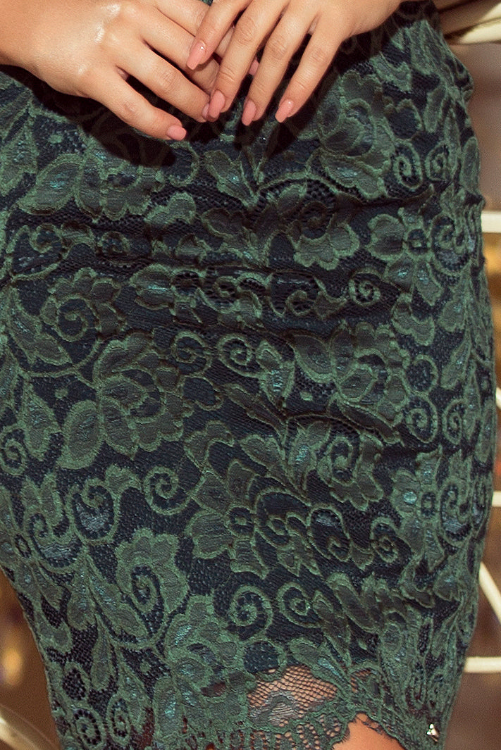 Numoco 180-3 Dress with lace - bright green-5