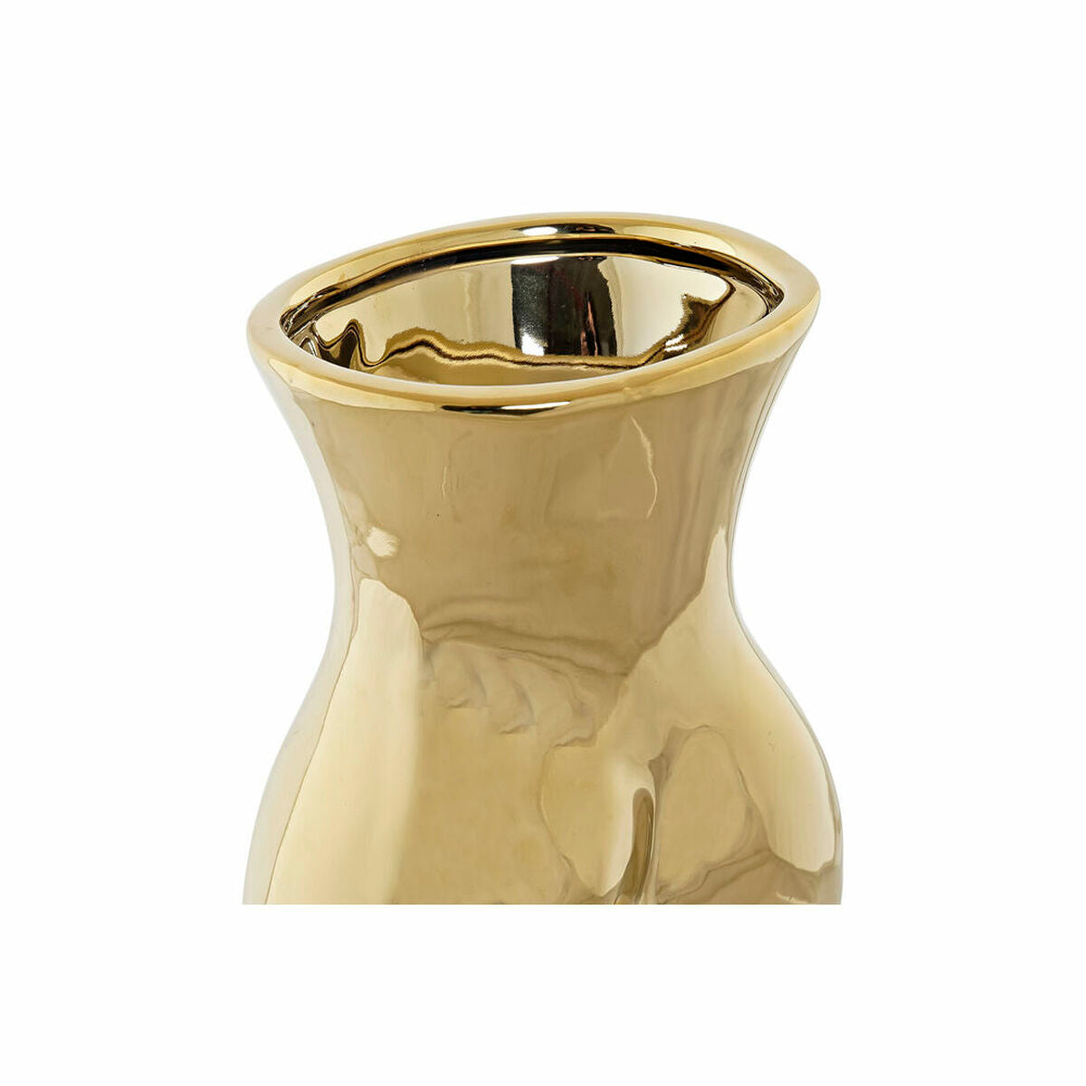 Vase DKD Home Decor Golden Stoneware 17 x 12 x 21 cm (2 Units)-1