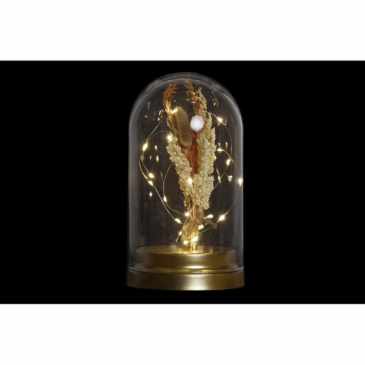 Lighting decoration DKD Home Decor Metal Crystal Flower 30 x 40 cm 12 x 12 x 22 cm-1