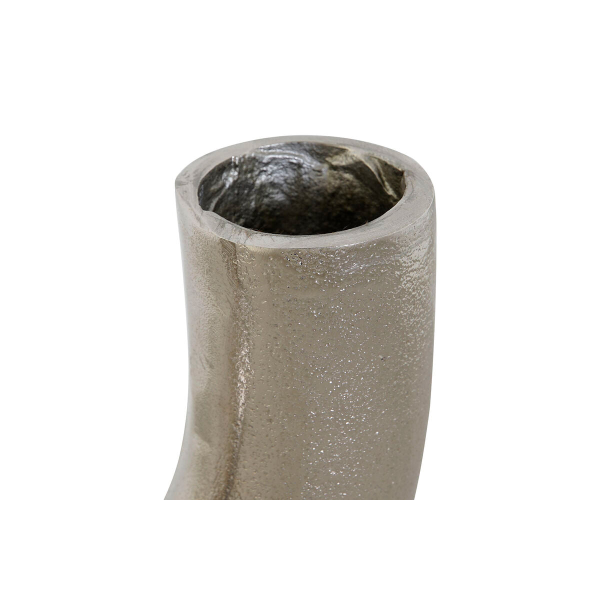 Vase DKD Home Decor Silver Aluminium 19 x 11 x 17 cm-2