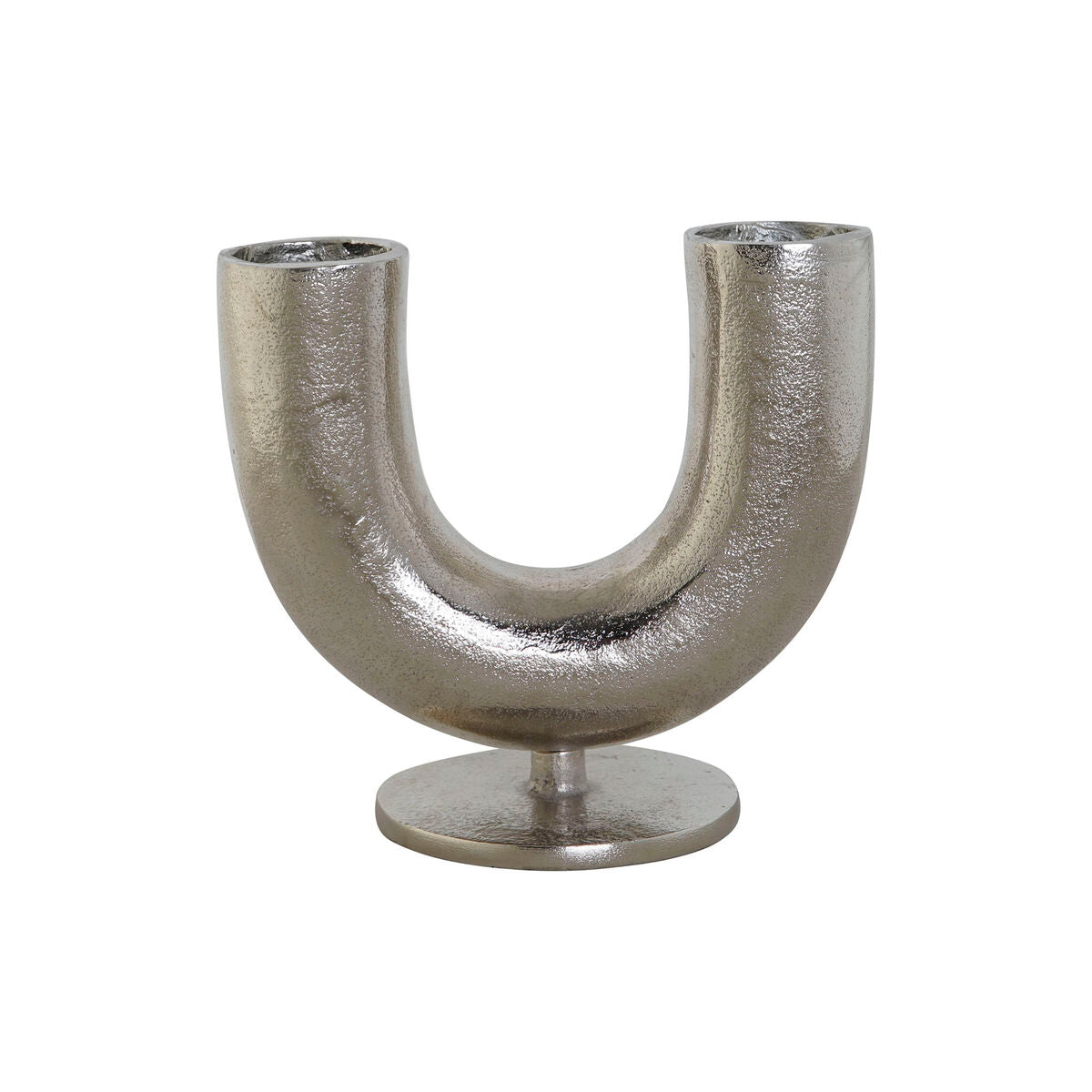 Vase DKD Home Decor Silver Aluminium 19 x 11 x 17 cm-0