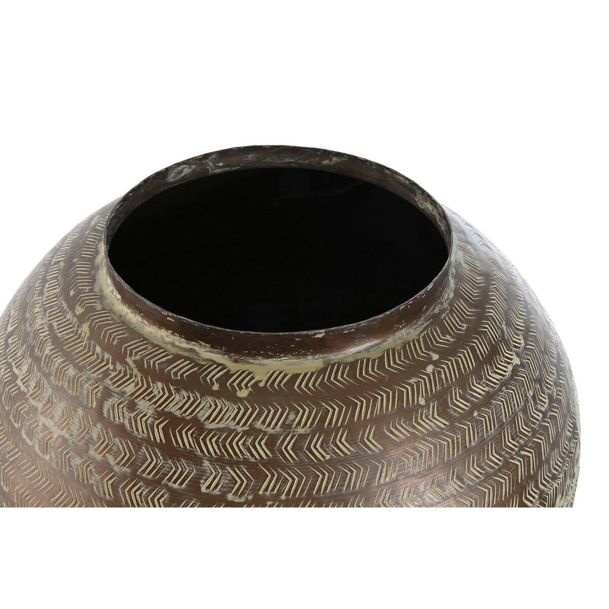 Vase Home ESPRIT Green Aluminium 40 x 40 x 49 cm-1