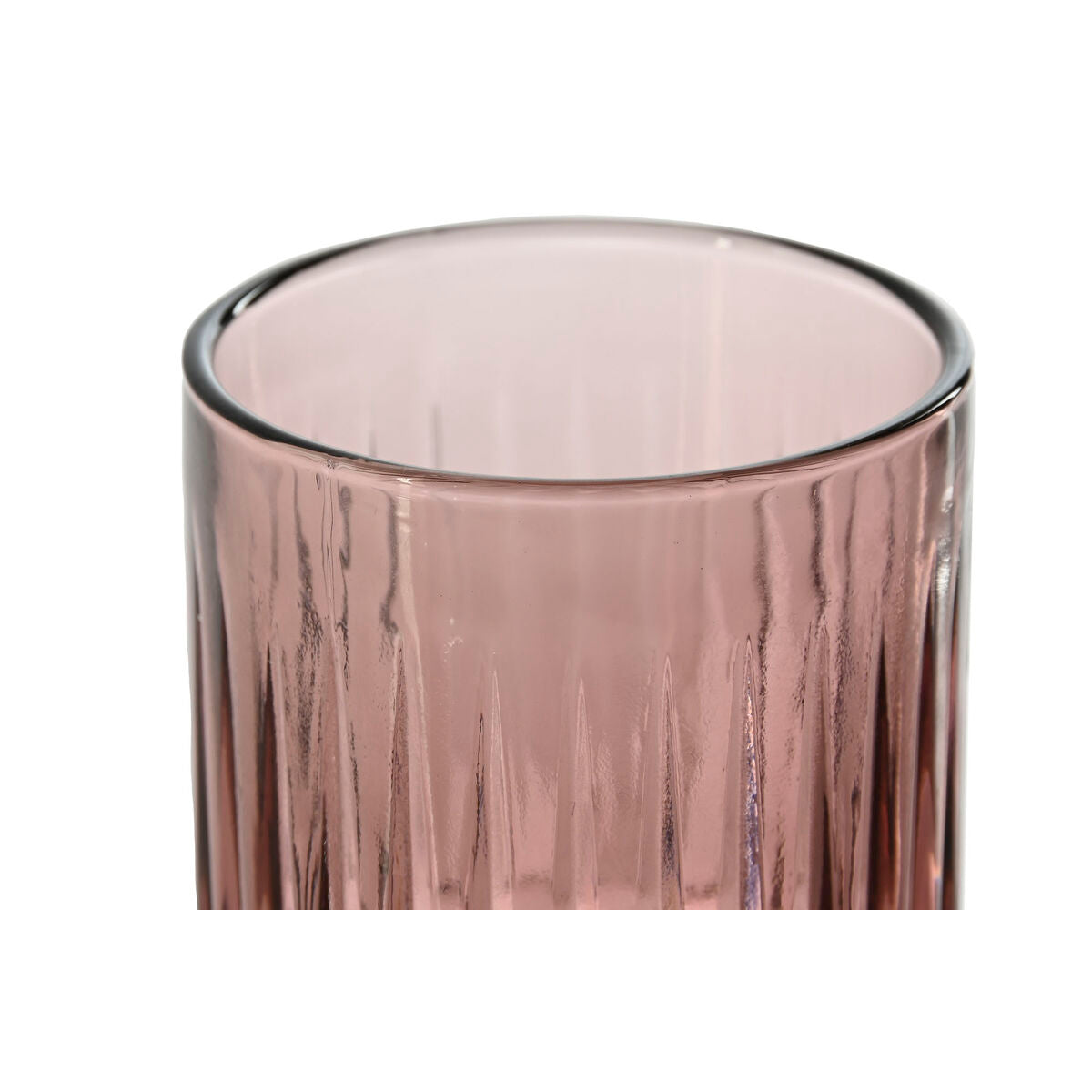 Set of glasses Home ESPRIT Pink Crystal (6 Units)-3