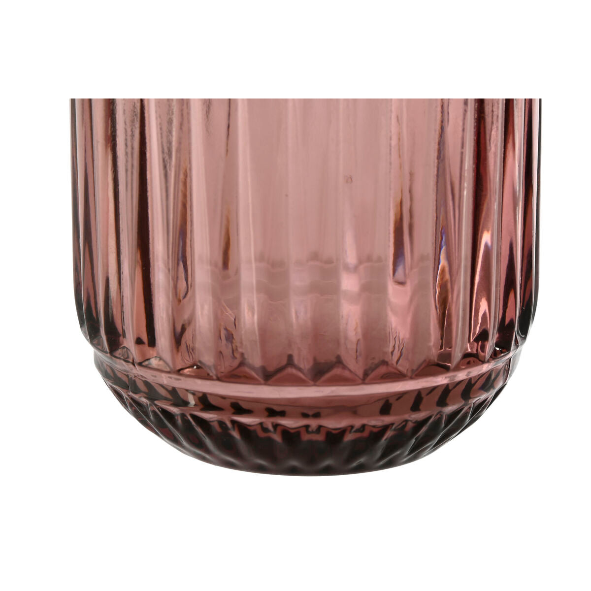 Set of glasses Home ESPRIT Pink Crystal (6 Units)-2