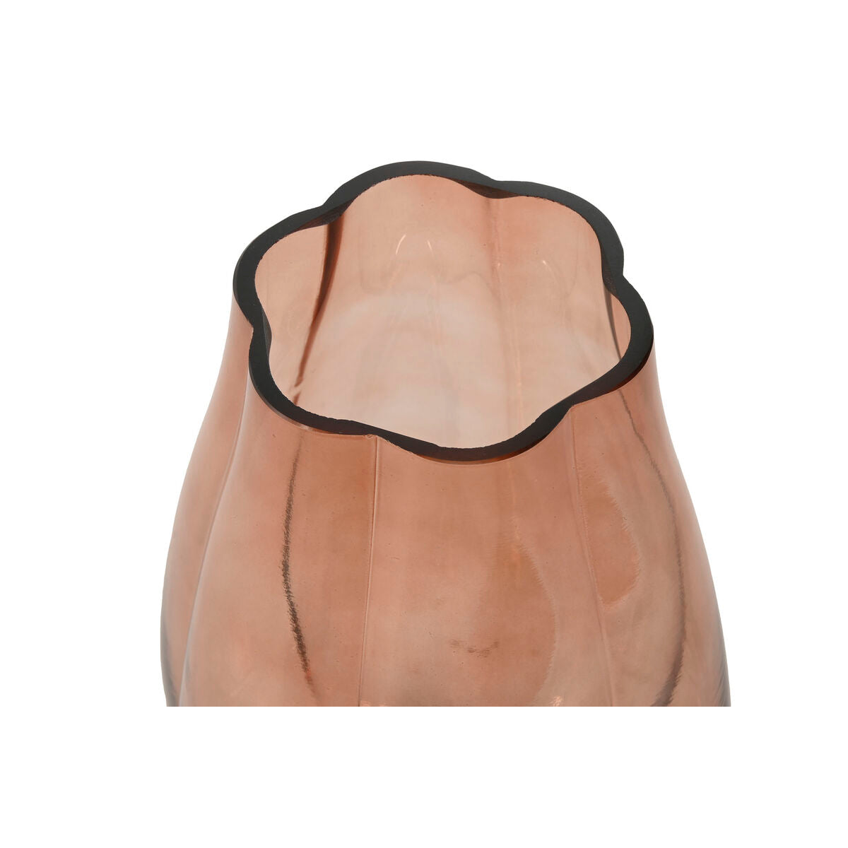 Vase Home ESPRIT Amber Crystal Modern 16 x 16 x 26 cm-2