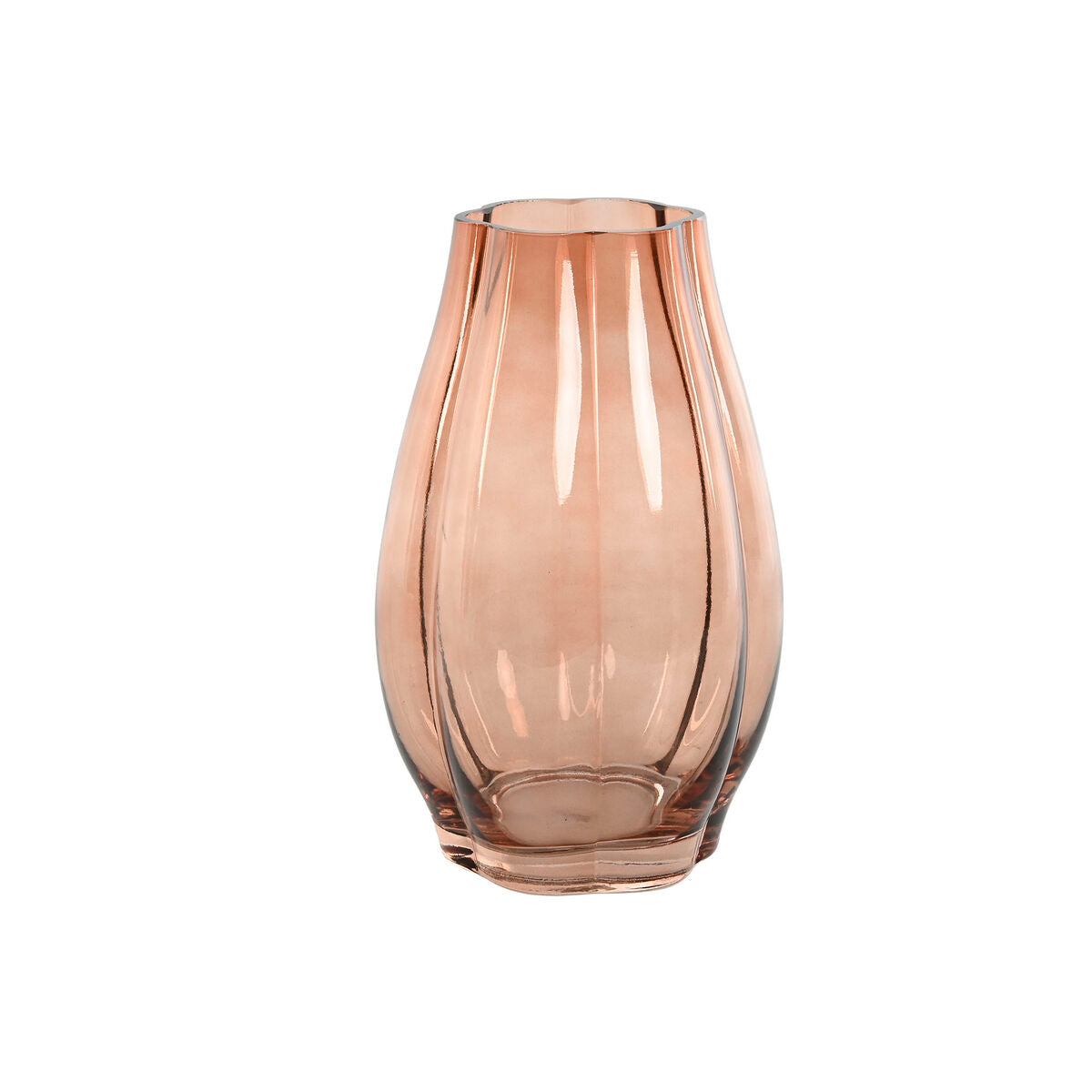 Vase Home ESPRIT Amber Crystal Modern 16 x 16 x 26 cm-0
