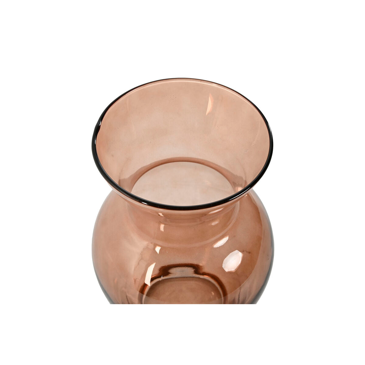 Vase Home ESPRIT Amber Crystal Modern 16 x 16 x 27 cm-2