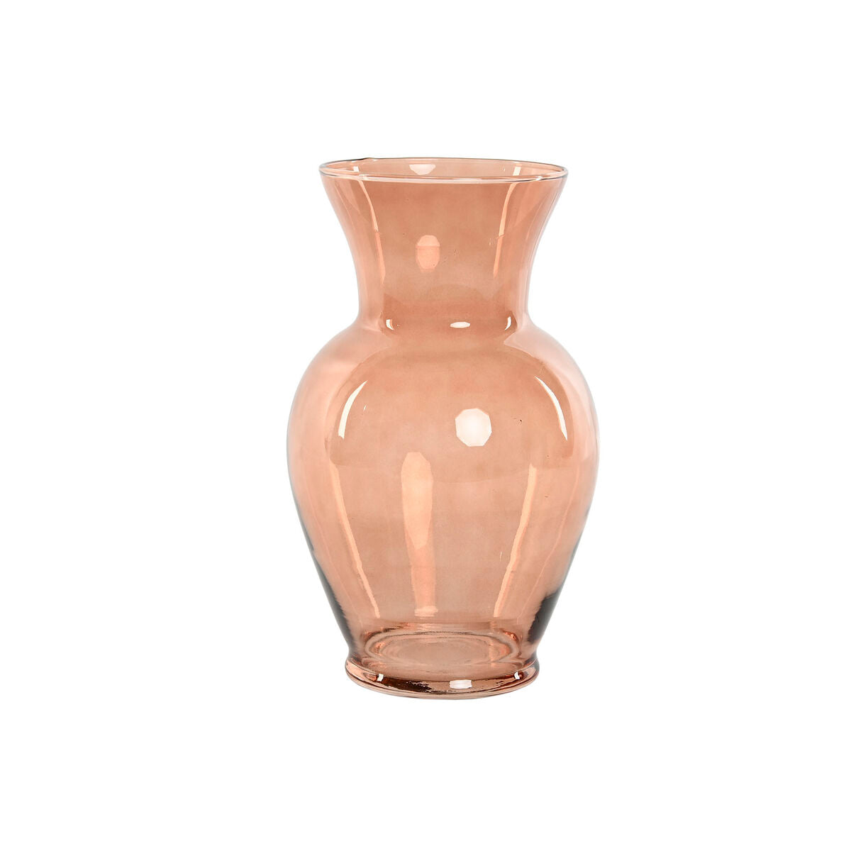 Vase Home ESPRIT Amber Crystal Modern 16 x 16 x 27 cm-0