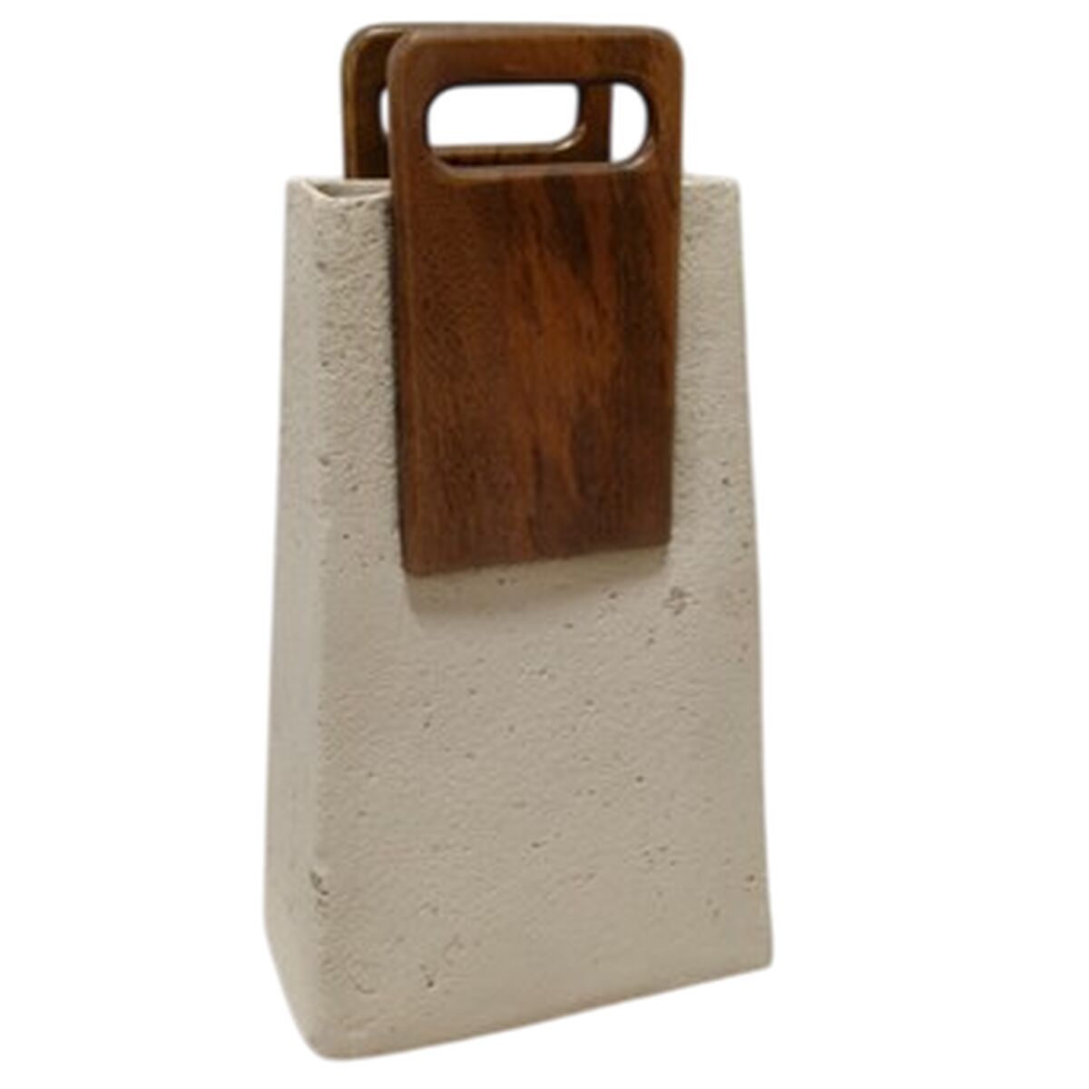 Vase Home ESPRIT Brown Beige Mango wood Papier-mâché-0