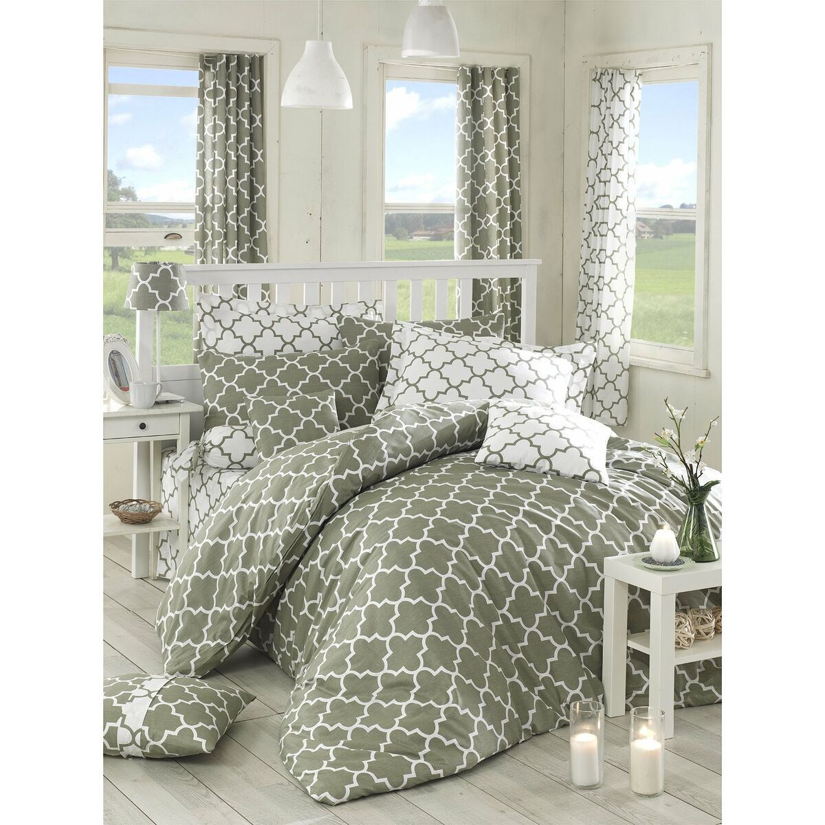 Duvet cover set Grey-1