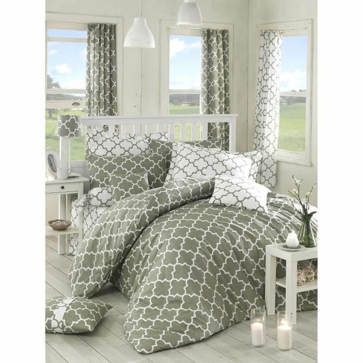 Duvet cover set Grey-0