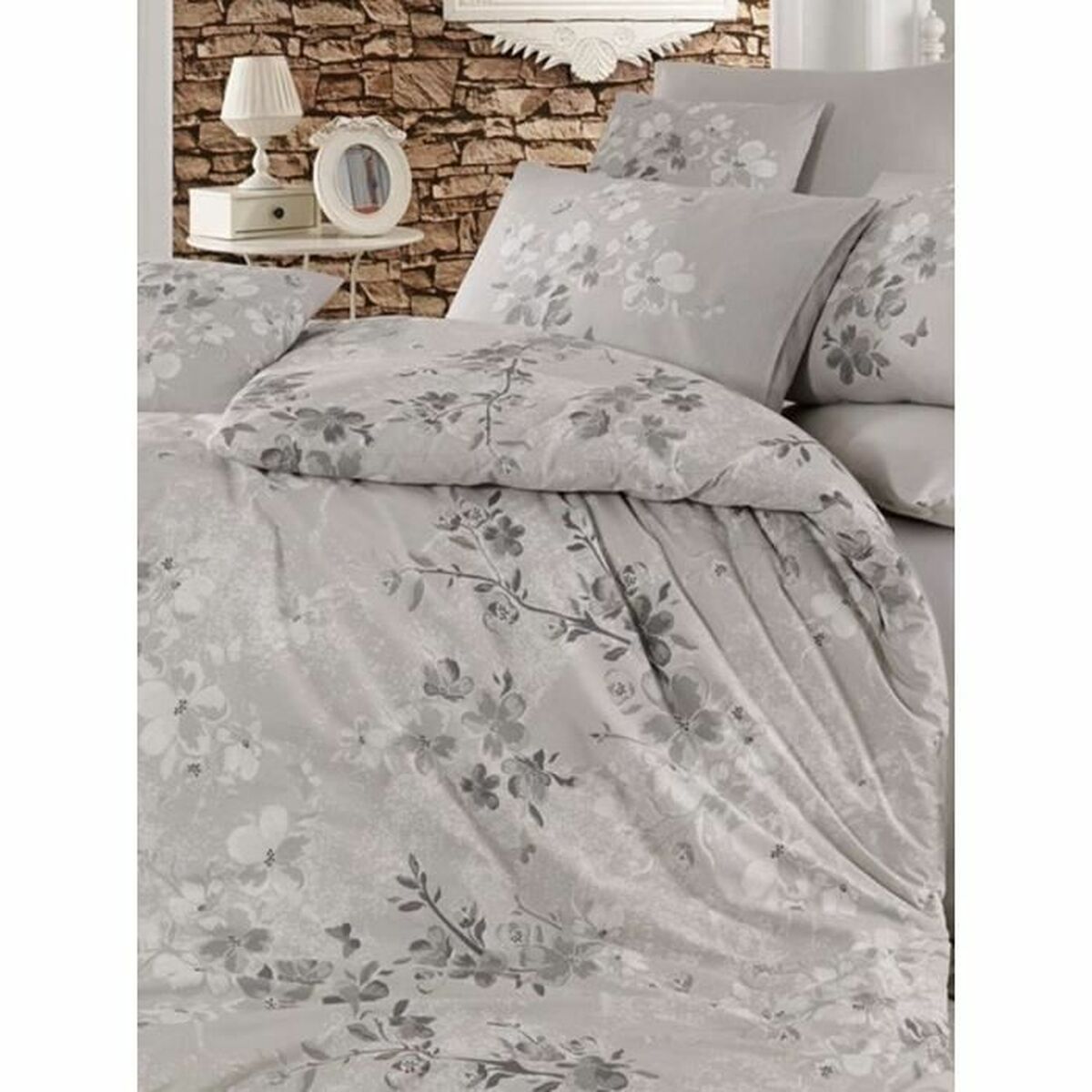 Duvet cover set Grey-4