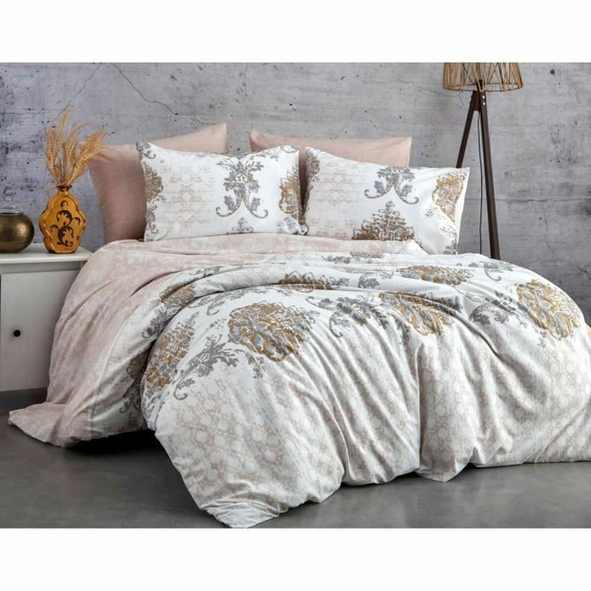 Duvet cover set Brown Super king 3 Pieces-6