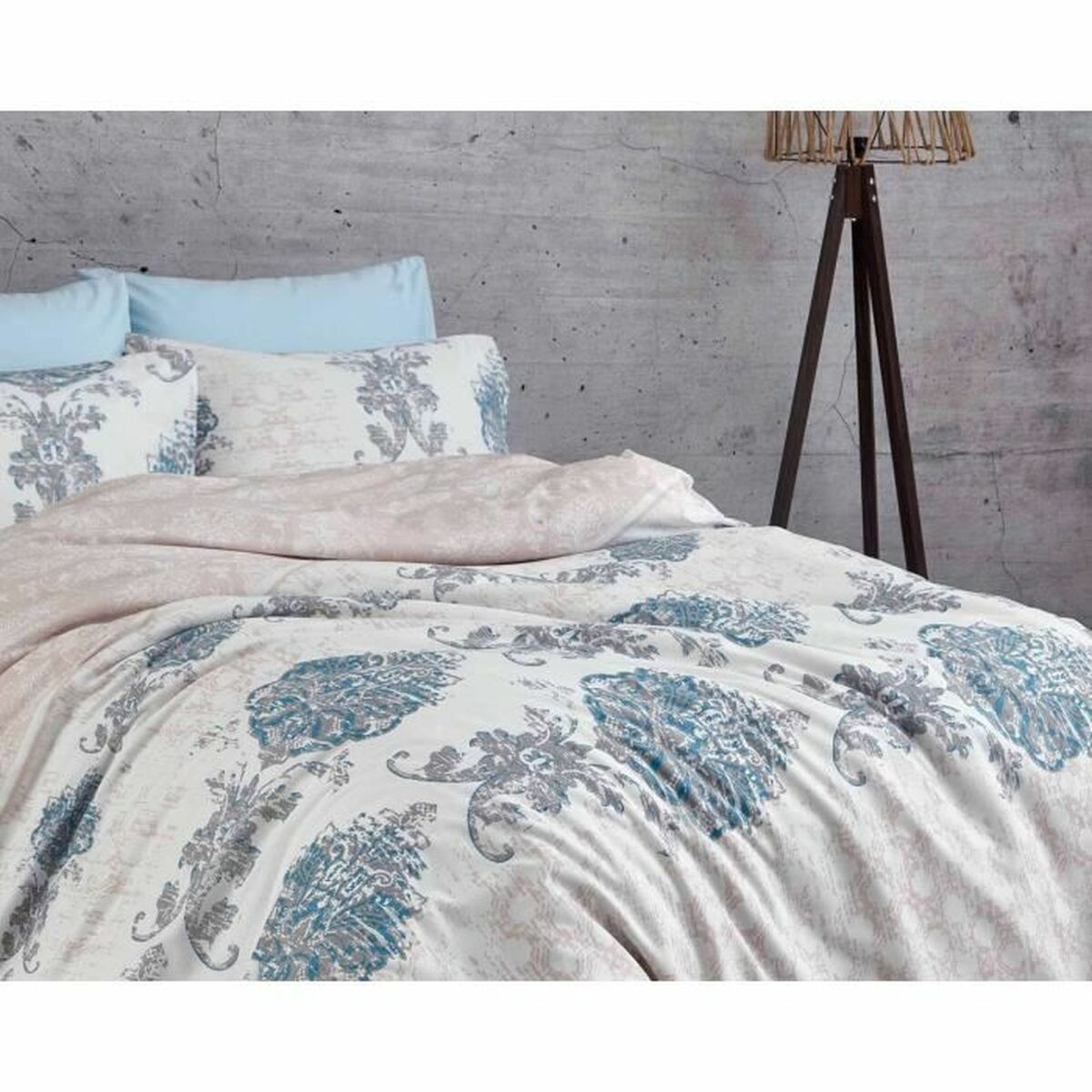 Duvet cover set Blue Super king 3 Pieces-2