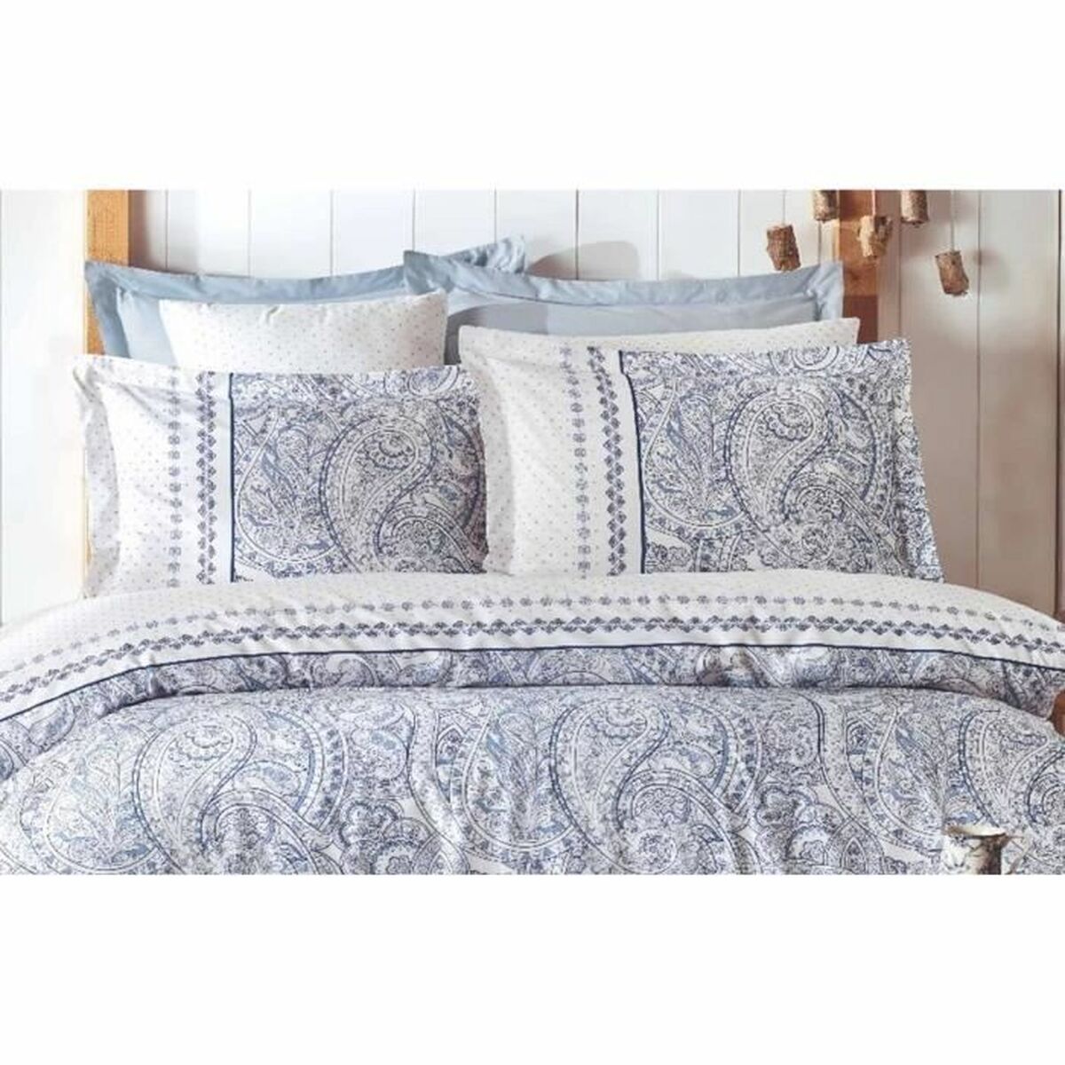 Duvet cover set Blue Super king 3 Pieces-2