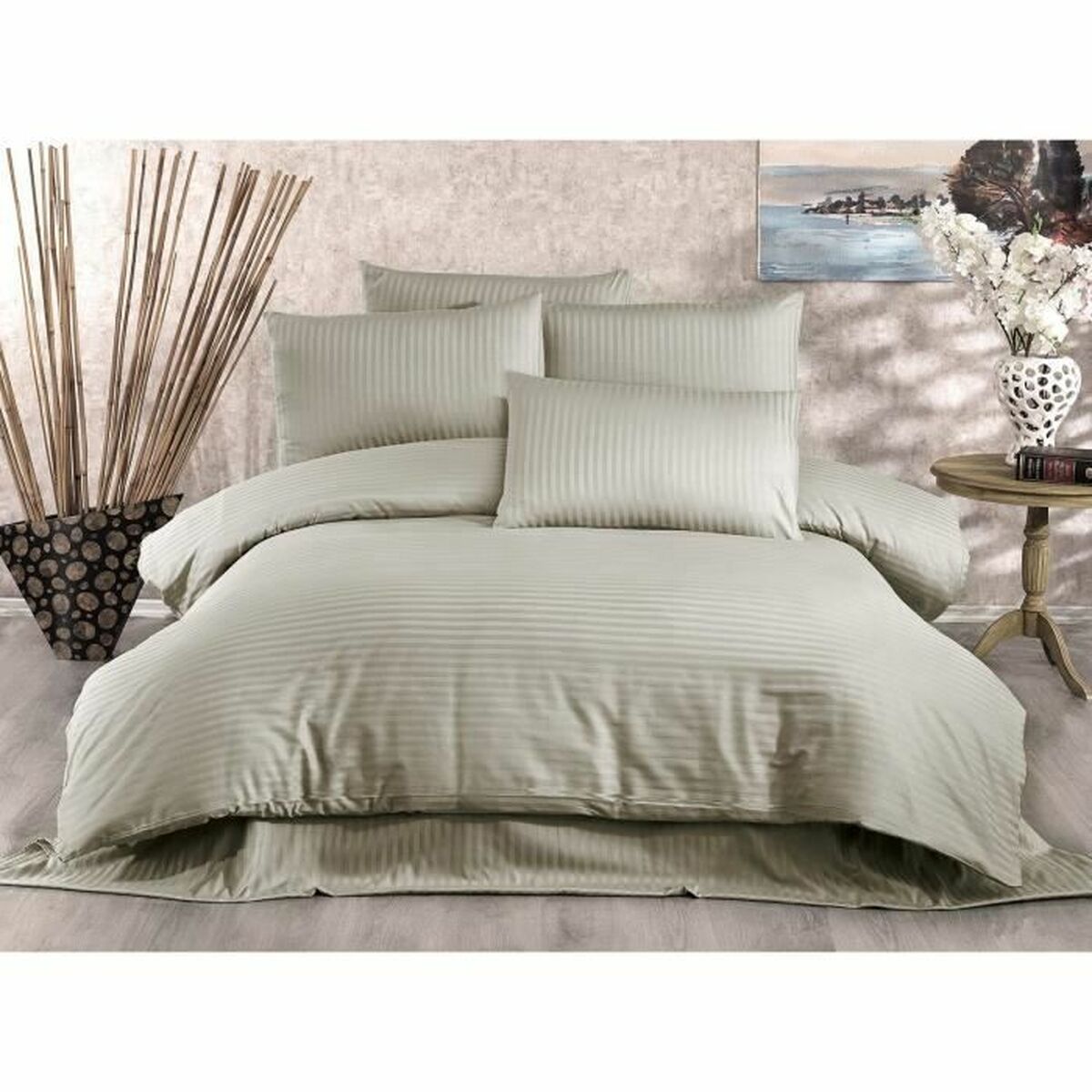 Duvet cover set Beige Super king 3 Pieces-4