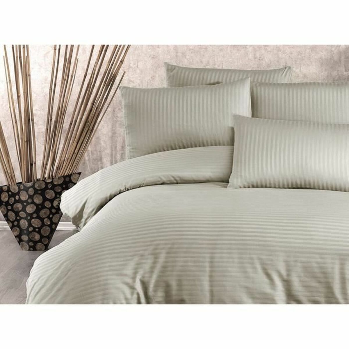 Duvet cover set Beige Super king 3 Pieces-3
