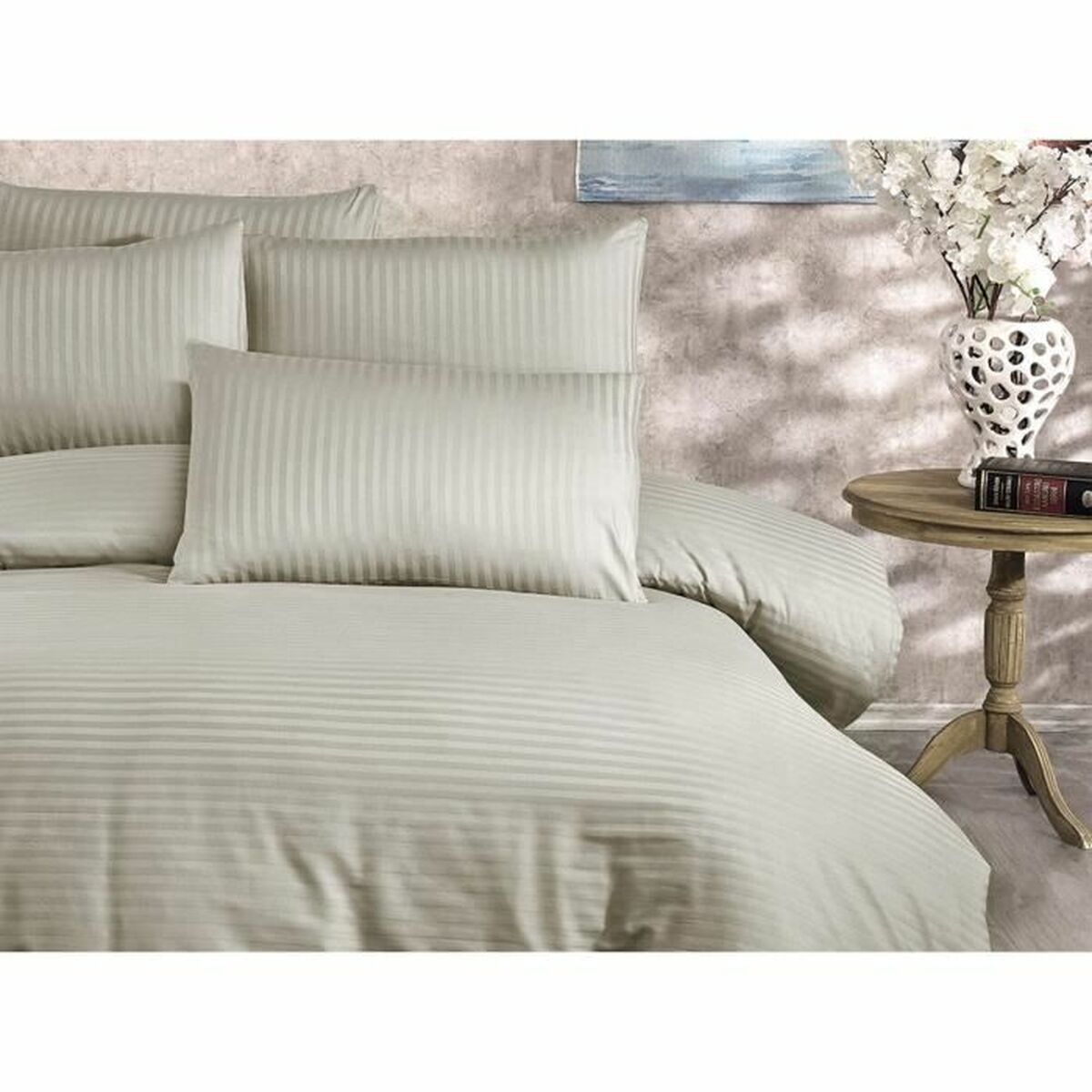 Duvet cover set Beige Super king 3 Pieces-2