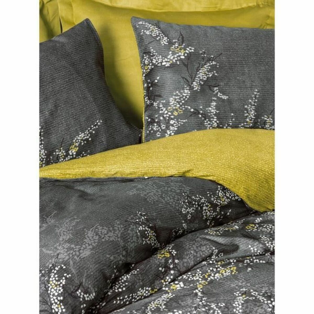 Duvet cover set Grey 220 x 240 cm-3