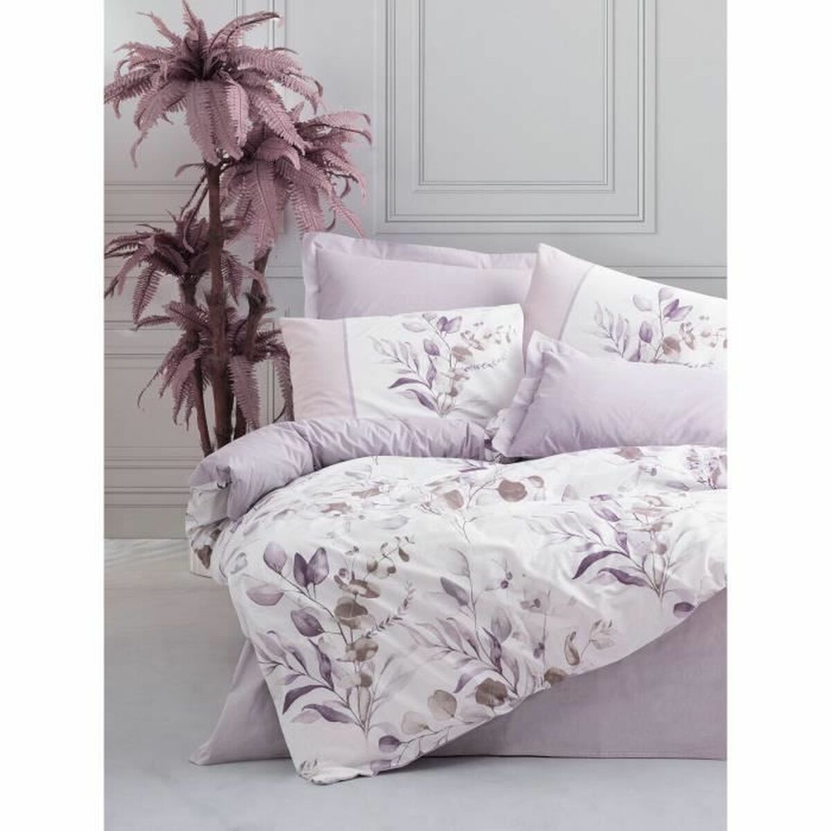 Duvet cover set White 220 x 240 cm-0
