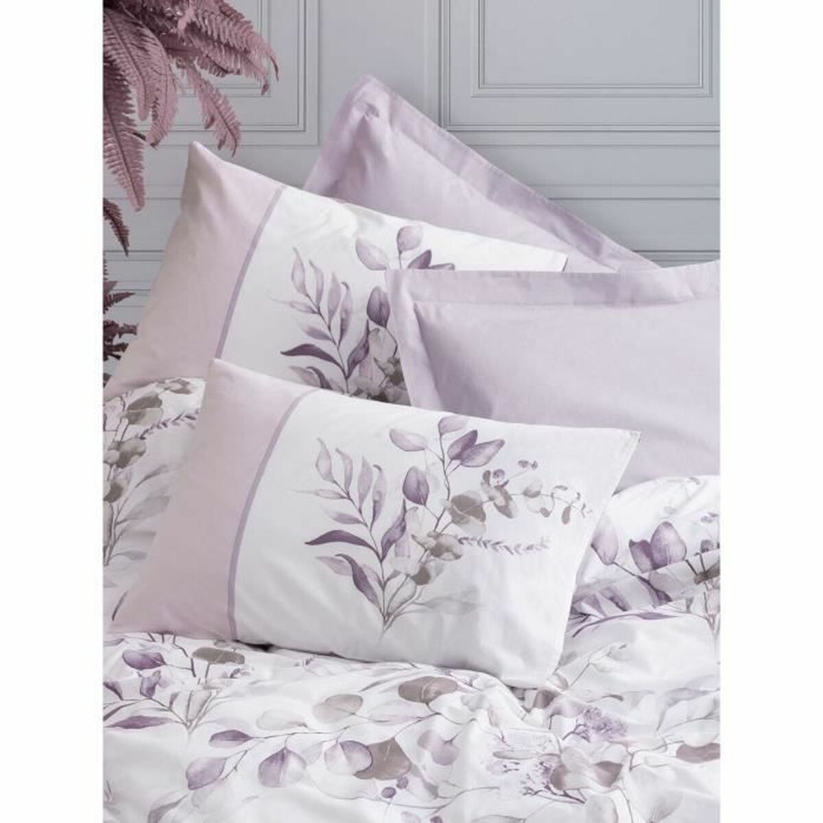 Duvet cover set White 220 x 240 cm-3