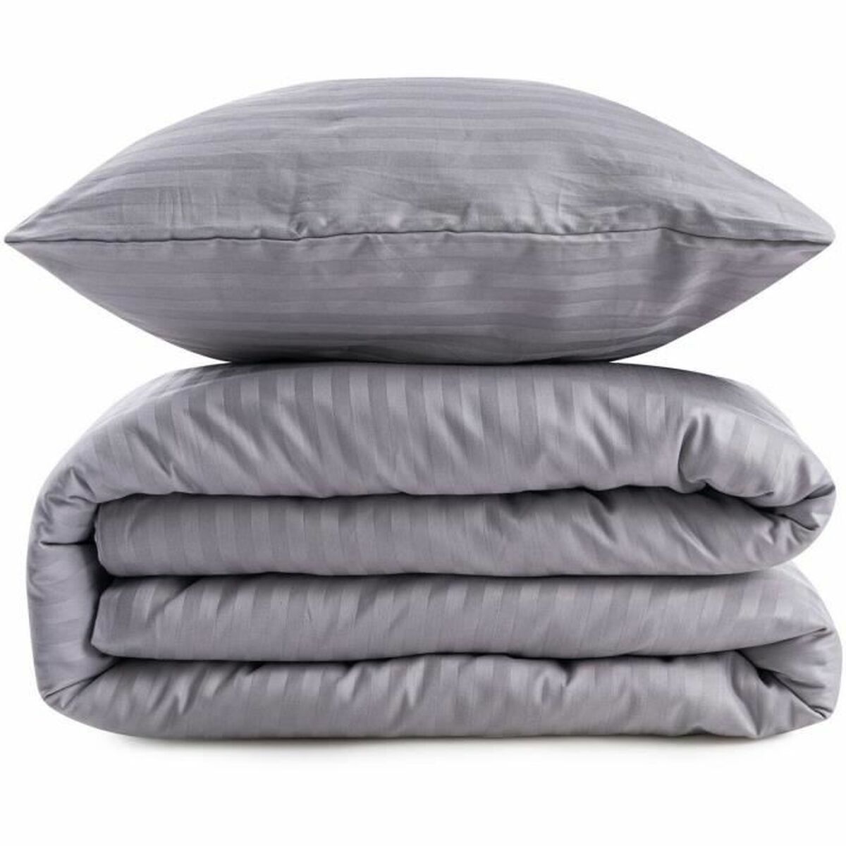 Duvet cover set Grey Super king 3 Pieces-0