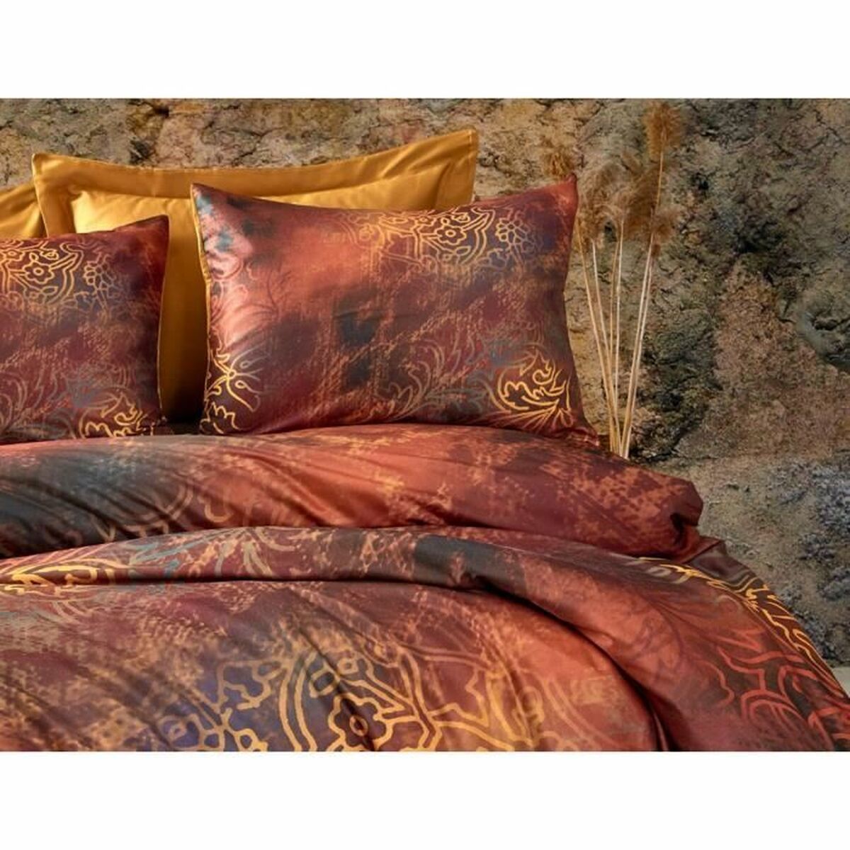 Duvet cover set Red Super king 3 Pieces-3