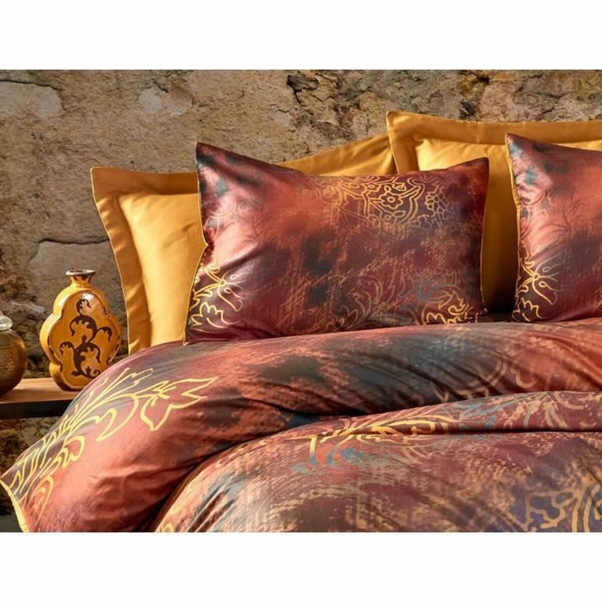 Duvet cover set Red Super king 3 Pieces-2