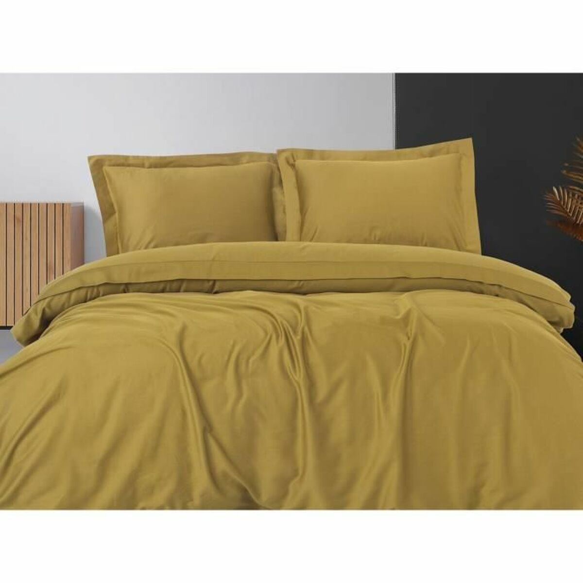 Duvet cover set Khaki 220 x 240 cm-1
