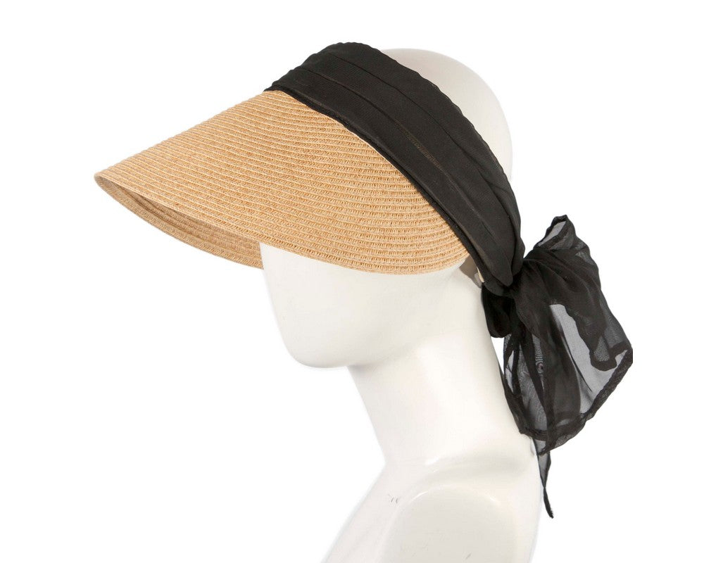 Straw visor sun hat-0
