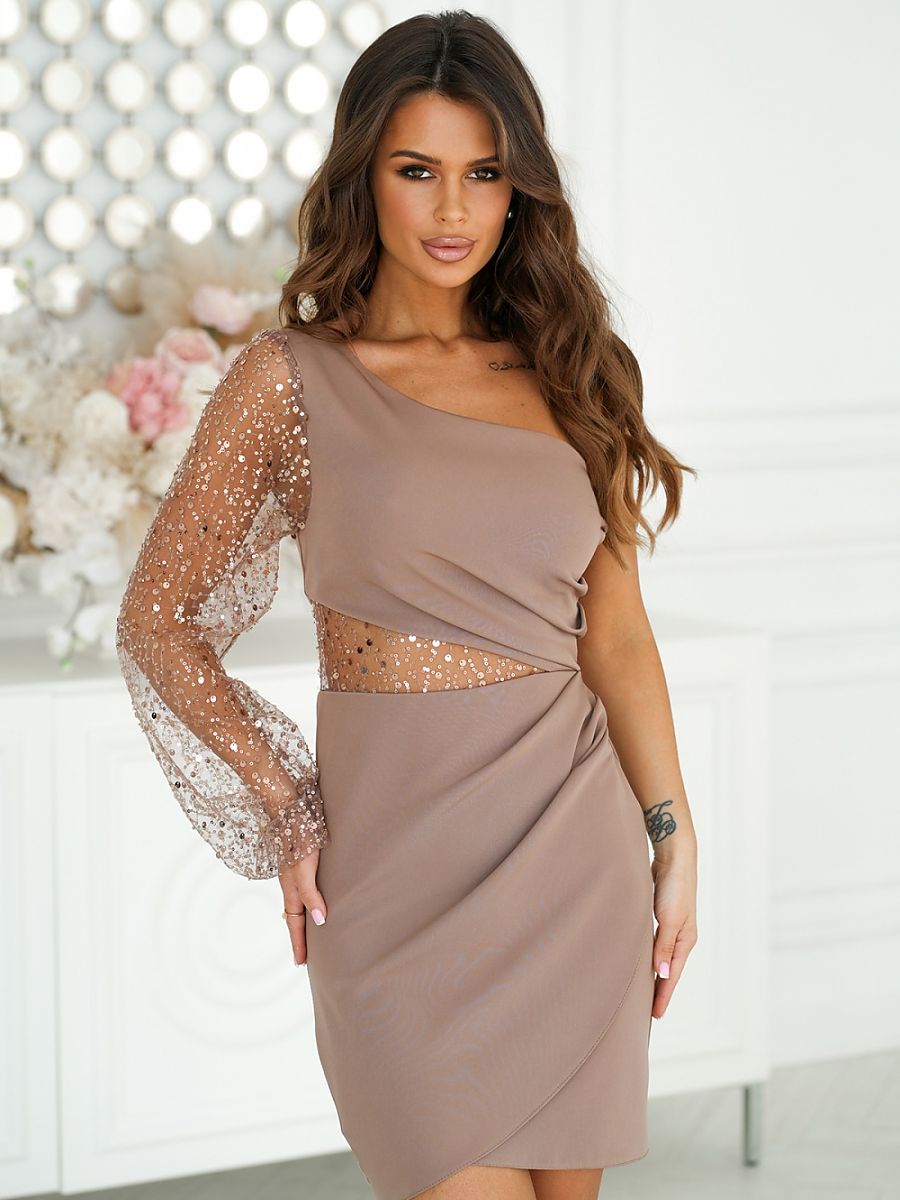 Short dress model 193801 Bicotone-0