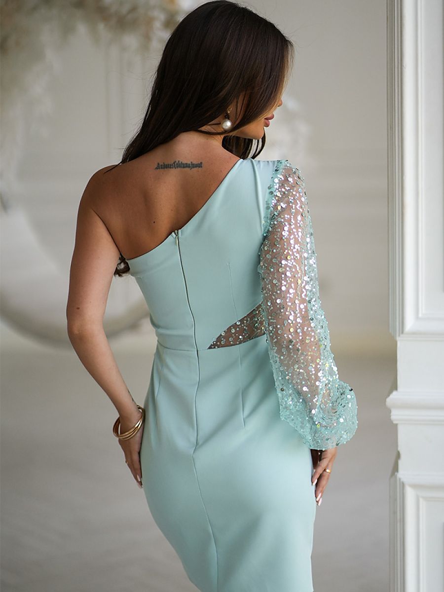 Short dress model 219683 Bicotone-2